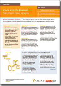 Oracle ULA services cover Oracle ULA services cover